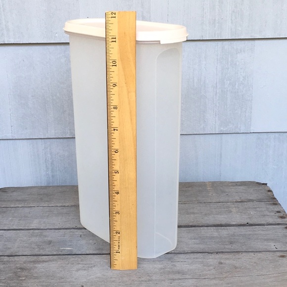 Vintage Tupperware Modular Mates® 12 Cup Oval 5 Container Pink Ivory Rose Seal - Picture 2 of 6